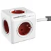 Power strip 5 sockets Cube 1.5m red, 1000000000033820 06 