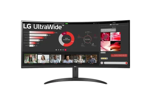 Gaming Monitor LG 34WR50QC-B, 34' UltraWide AG, Curved 21:9 VA Panel, 2008806084254368