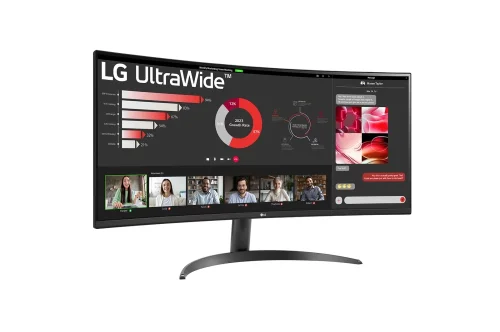 Gaming Monitor LG 34WR50QC-B, 34' UltraWide AG, Curved 21:9 VA Panel, 2008806084254368 03 