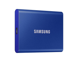 Външен твърд диск Samsung SSD T7, 2TB, син