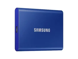 Външен твърд диск Samsung SSD T7, 1TB, син