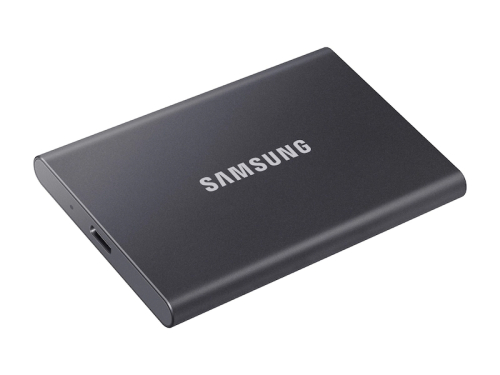 Външен твърд диск Samsung SSD T7, 1TB, сив, 2008806090351679 03  — OK Office Външен твърд диск Samsung SSD T7, 1TB, сив, 2008806090351679 03