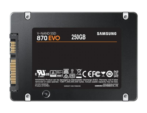 Твърд диск Samsung SSD 870 EVO, 250GB, 2008806090545931 05  — OK Office Твърд диск Samsung SSD 870 EVO, 250GB, 2008806090545931 05