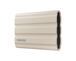 Външен твърд диск Samsung SSD T7 Shield 2TB, Бежов