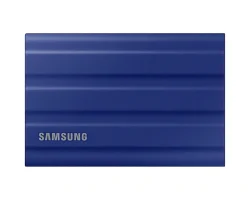 Външен твърд диск Samsung SSD T7 Shield, 2TB, син