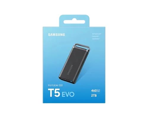 Външен SSD диск Samsung T5 EVO, 2TB, USB 3.2 Gen 1, Черен, 2008806094905403 05 