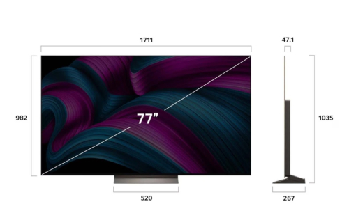 Смарт телевизор LG OLED77C51LA 75' UHD 3840x2160, 2008806096361993 04 