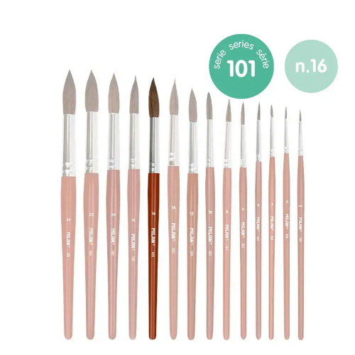 Четка за рисуване Milan 101 №16 кръгла, 1000000000030347 02 