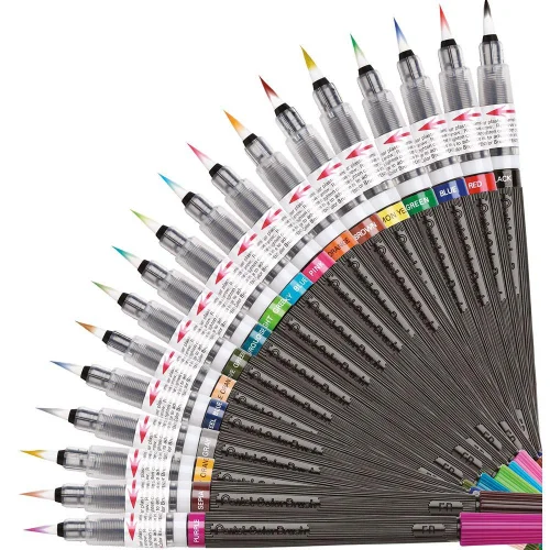 Pentel Arts Color Brush marker olive grn, 1000000000032486 06 