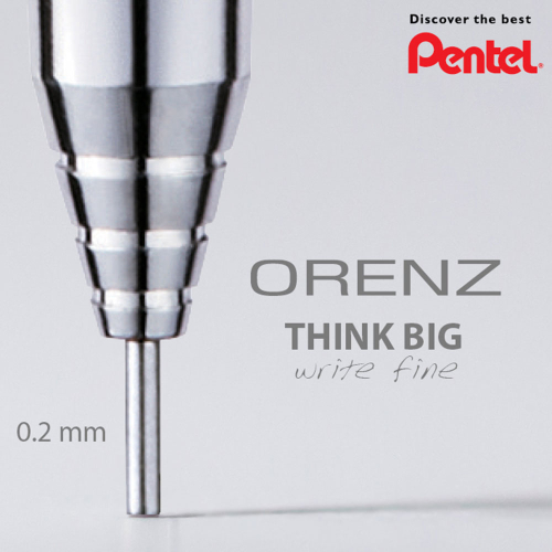 Mechan.Pencil Pentel  Orenz 0.2mm white, 1000000000026927 04  — OK Office Mechan.Pencil Pentel  Orenz 0.2mm white, 1000000000026927 04