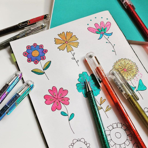 Ролер Pentel Dual Metallic 1.0 зелен/син, 1000000000028627 12 