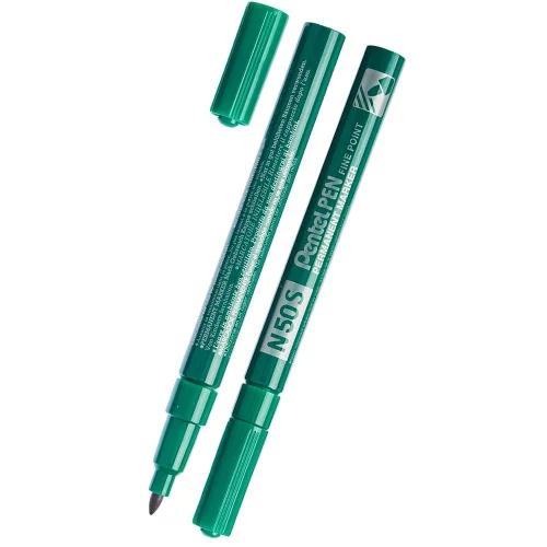 Permanent Marker Pentel N50S 1.0mm green, 1000000000029176