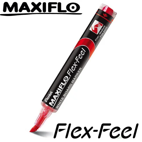 Whiteboard Marker Maxiflo Flex-Feel red, 1000000000028906