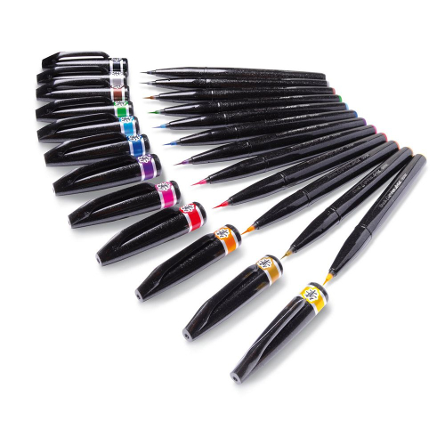 Маркер Четка Pentel Artist черен, 1000000000032450 06 