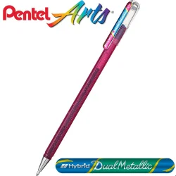 Roller pen Pentel Dual Metallic 1.0 p/bl