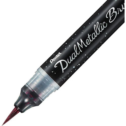 Pentel Dual Metallic brush marker bk/bl, 1000000000041355 03 