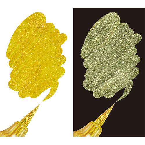 Маркер четка Pentel Dual Metallic злато, 1000000000041361 04 