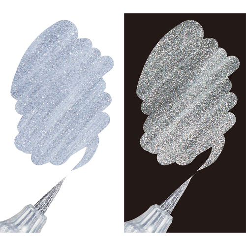 Pentel Dual Metallic brush marker silver, 1000000000041362 04 