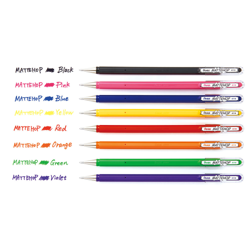 Ролер Pentel Mattehop K110 1.0мм мат.злн, 1000000000042633 05 