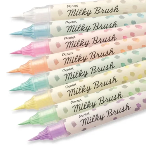 Pentel Milky Brush brush marker white, 1000000000042037 03 