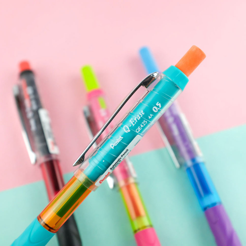 Mech. Pencil Pentel Q-Erase 0.5mm Pink, 1000000000045980 03  — OK Office Mech. Pencil Pentel Q-Erase 0.5mm Pink, 1000000000045980 03