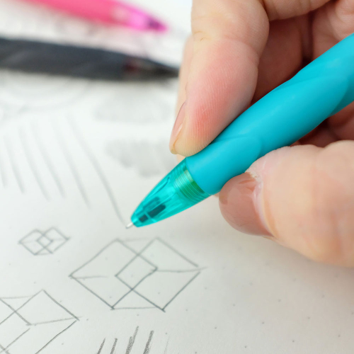 Авт. молив Pentel Q-Erase 0.7мм черен, 1000000000046602 06 