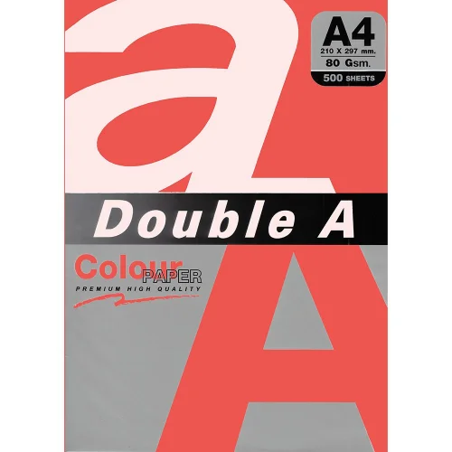 Copy paper Double A Red A4 500 sheets, 1000000000015514