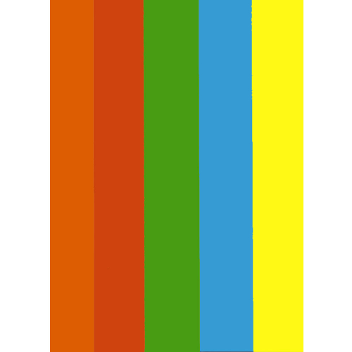 Хартия цв.DA нас. RAINBOW 5 A4 оп.500, 1000000000032406 03 