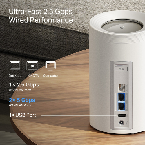 Цялостна домашна Mesh WiFi 7 система TP-Link Deco BE65 Pro 2-pack, 2008885020621686 08 