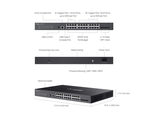 Суич TP-Link Omada SG5428XMPP 24-портов , 2008885020626445 07 