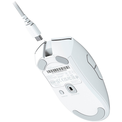 Безжична геймърска мишка Razer DeathAdder V3 Pro, бял, 2008886419334163 03  — OK Office Безжична геймърска мишка Razer DeathAdder V3 Pro, бял, 2008886419334163 03