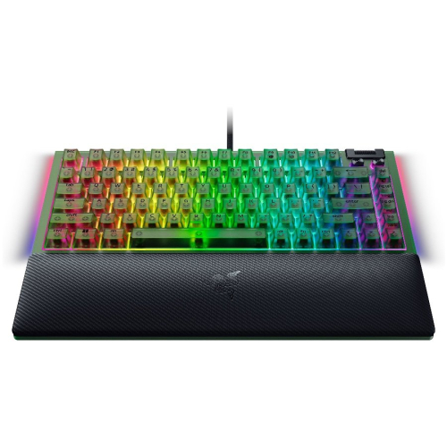 Геймърска клавиатура Razer BlackWidow V4 75%, зелен, 2008887910072783 02 