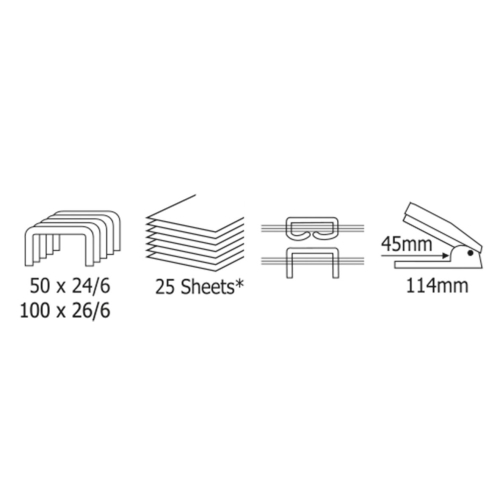 Stapler Kangaro Trendy-35 24/6 25p red, 1000000000017381 06 