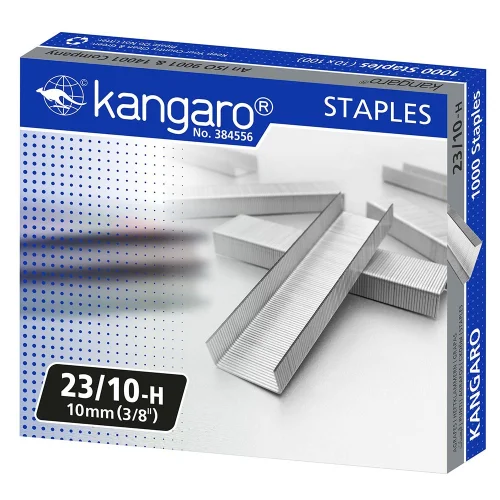 Staples for stapler Kangaro 23/10 1000pc, 1000000000023364