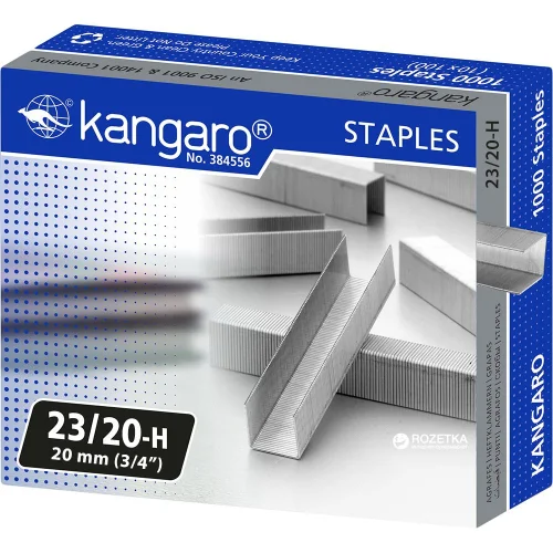 Staples for stapler Kangaro 23/20 1000pc, 1000000000031413