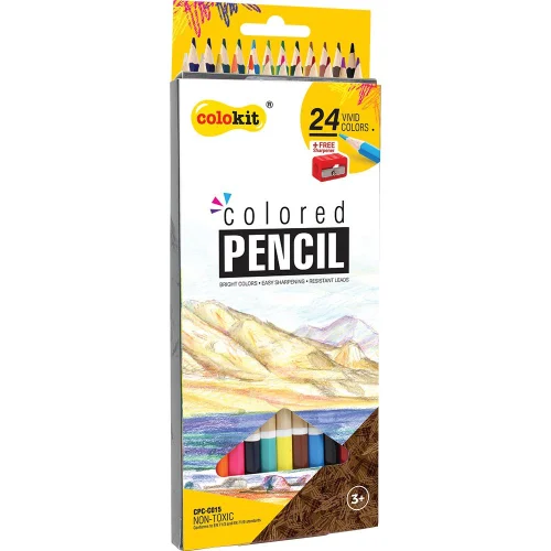 Моливи цветни Colokit Cpc-C015 24цв+остр, 1000000000031588
