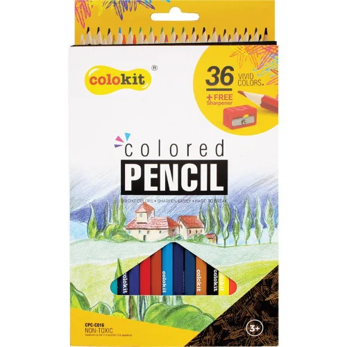 Моливи цветни Colokit Cpc-C016 36цв+остр, 1000000000033445