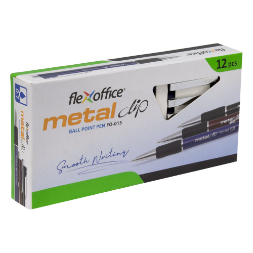 Химикалка FO-015 Metal Clip 0.7 мм синя, 1000000000029778 03 