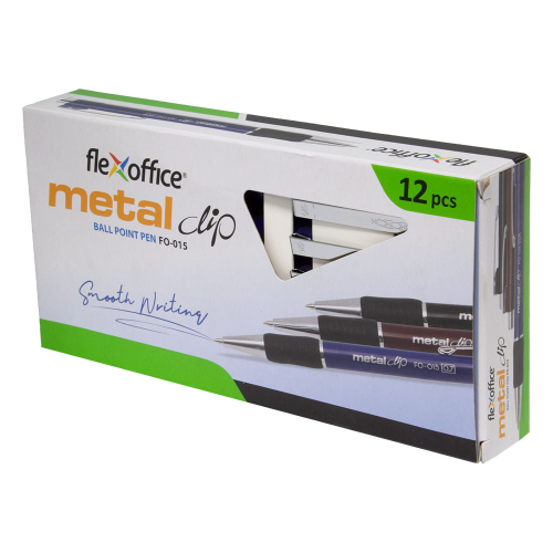 Химикалка FO-015 Metal Clip 0.7 мм синя, 1000000000029778 05 