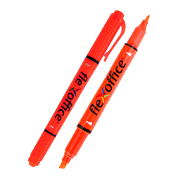 Маркер текст FO-HL01 Pen объл/скос. орж