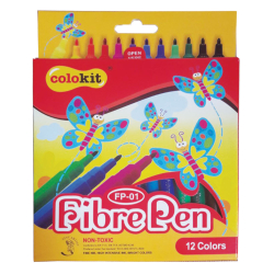 Флумастери Colokit FP-01 12 цвята картон