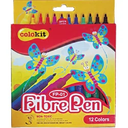 Флумастери Colokit FP-01 12 цвята картон