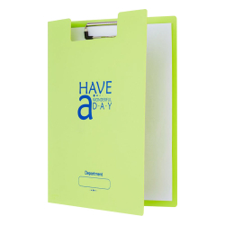 Клипборд FO-CB03 с капак PP зелен