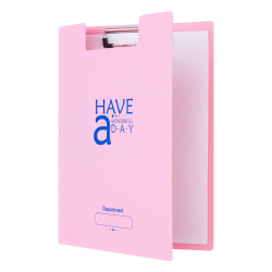 Клипборд FO-CB03 с капак PP розов