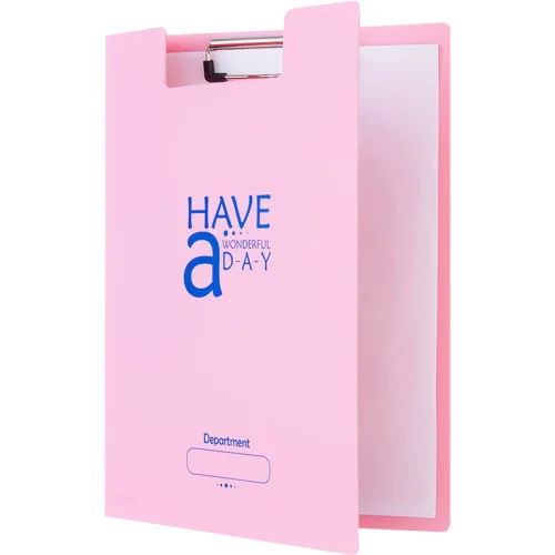 Clipboard FO-CB03 with lid PP pink, 1000000000040838