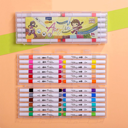 Акрилни маркери Colokit в кутия 24 цвята, 1000000000052372 02 