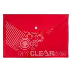 Папка джоб с копче FO-CBF05 A4 червен