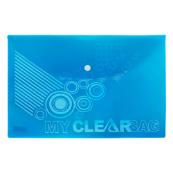 Папка джоб с копче FO-CBF05 A4 син