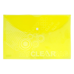 Папка джоб с копче FO-CBF05 A4 жълт