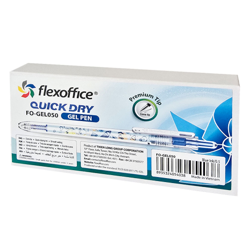 Химикалка FO-GEL050 QuickDry 0.5 мм синя, 1000000000052376 03 